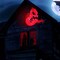 4.5ft Inflatable with LED Flying Ghost Broke Out from Window Halloween Decor